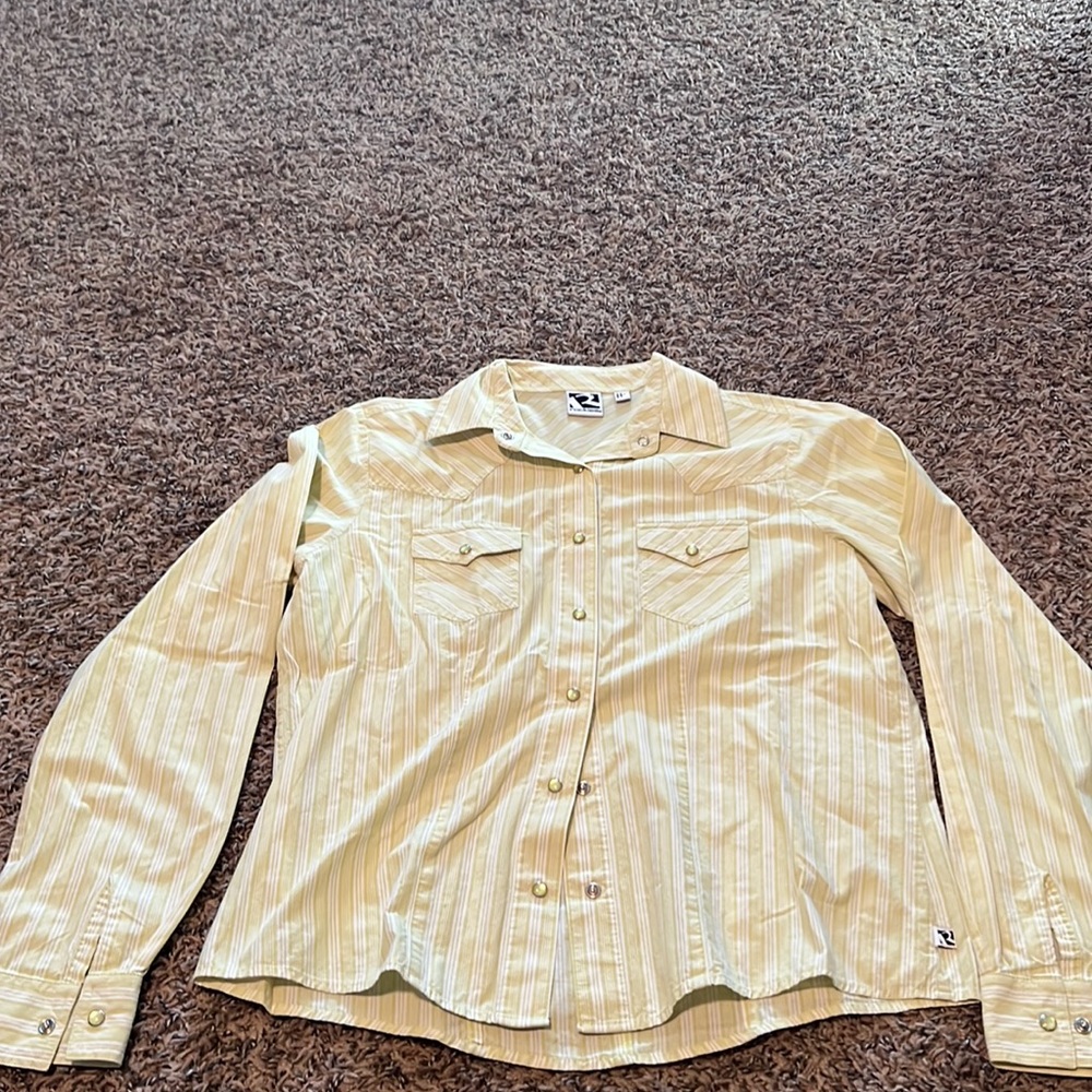 Rockies green western button down